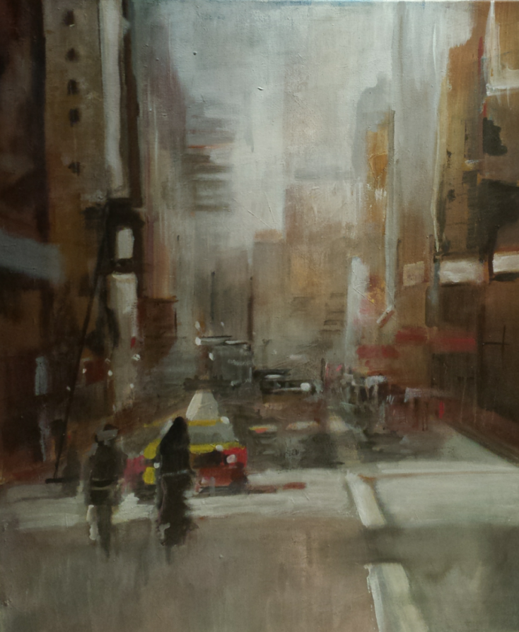 Cityscape  omaggio a Jeremy Mann 