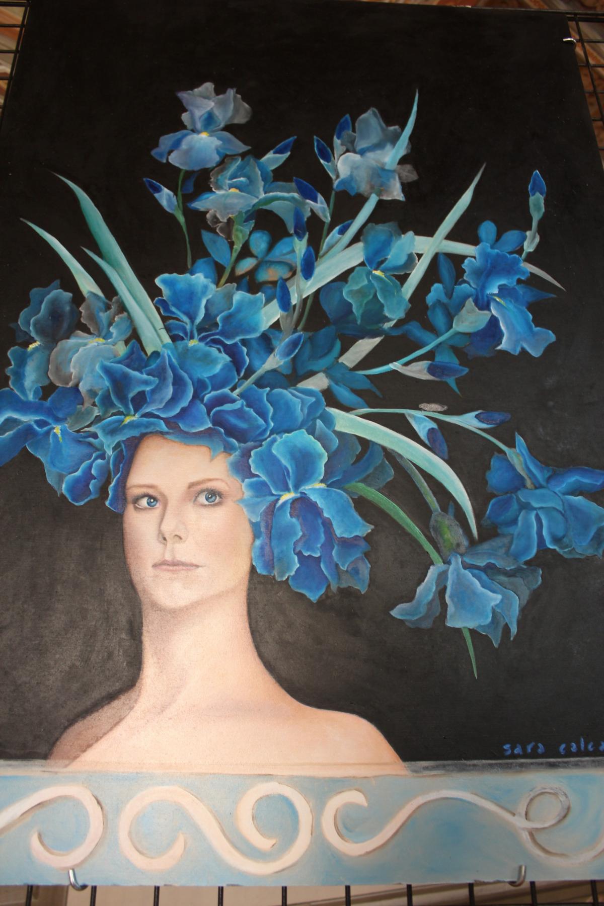 Queen of Iris or Portrait of Jessica Pratt ... by Sara Calcagno