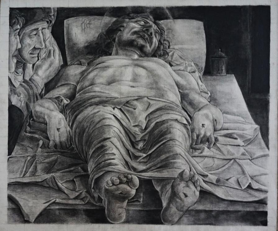 Copia da Mantegna - Cristo morto