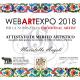 WebArtExpo 2018, Certificate of Artistic Merit