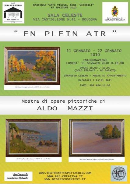 Locandina Mostra Aldo Mazzi Sala Celeste Bologna