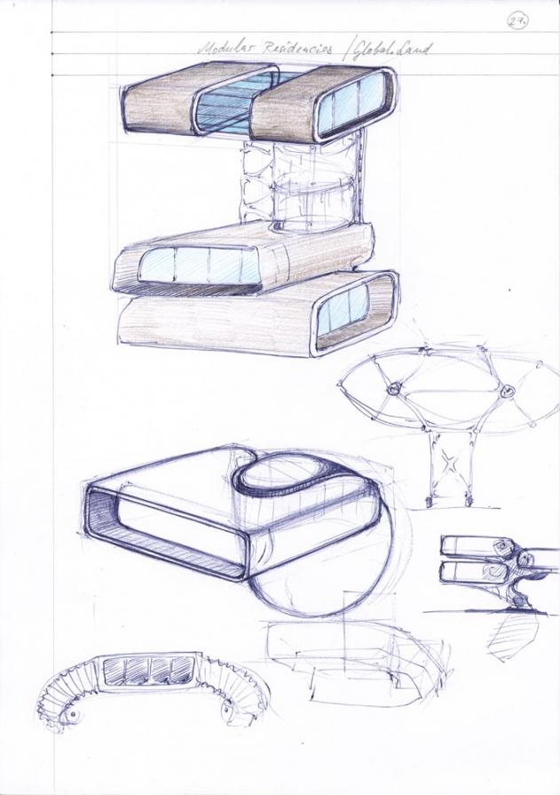 modular.residencies (study, drawing)