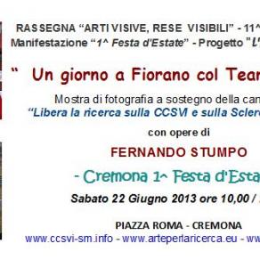 Invito Mostra personale di Fernando Stumpo in Piazza Roma Cremona