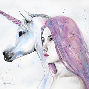 The unicorn and the girl