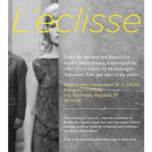 "L'eclisse" Film Screening