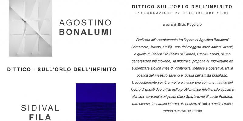  Agostino Bonalumi Sidival Fila    DITTICO SULL'ORLO DELL'INFINITO