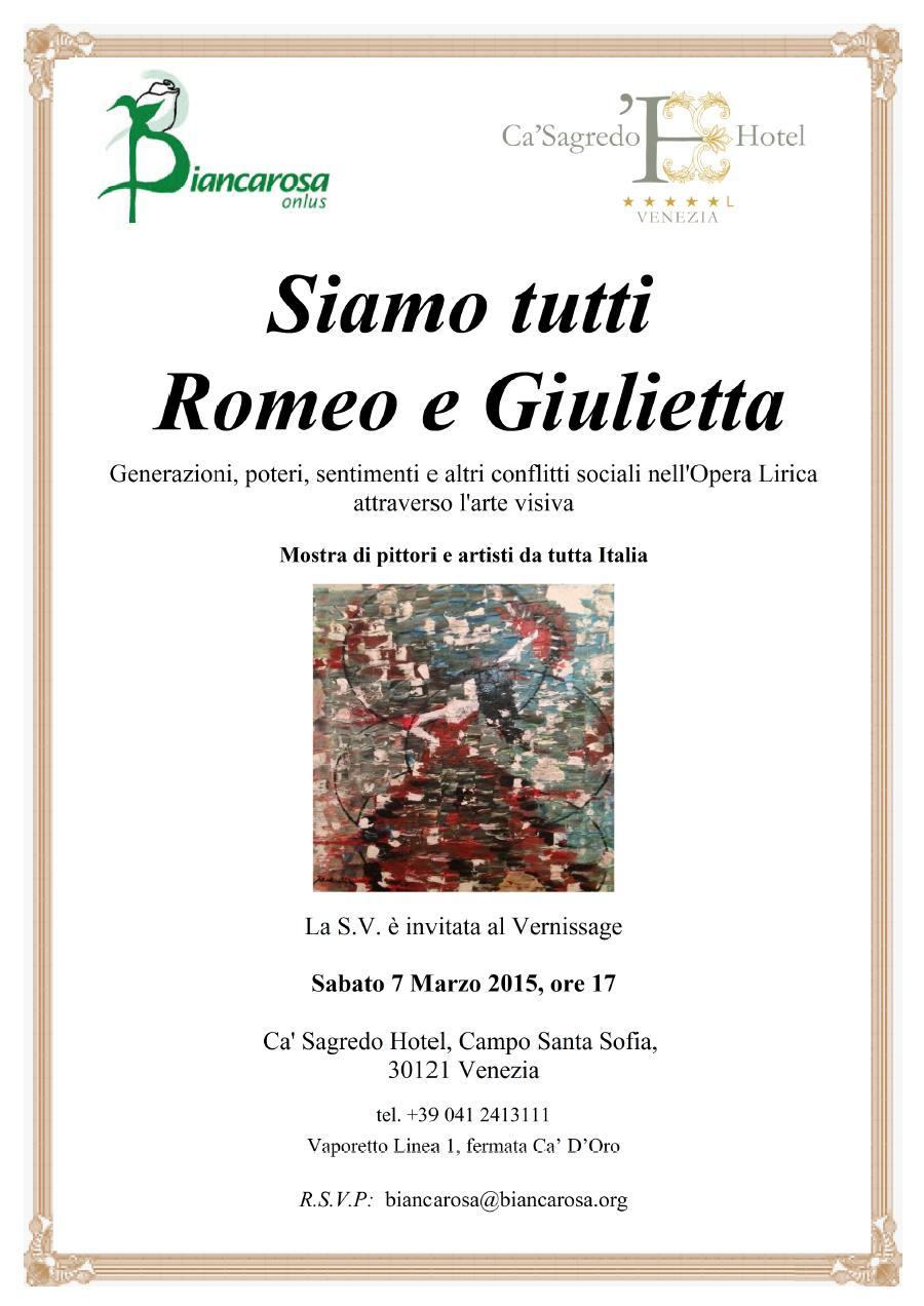 TRAVELING EXHIBITION "WE ARE ALL ROMEO AND JULIET" - 2nd STAGE VENICE