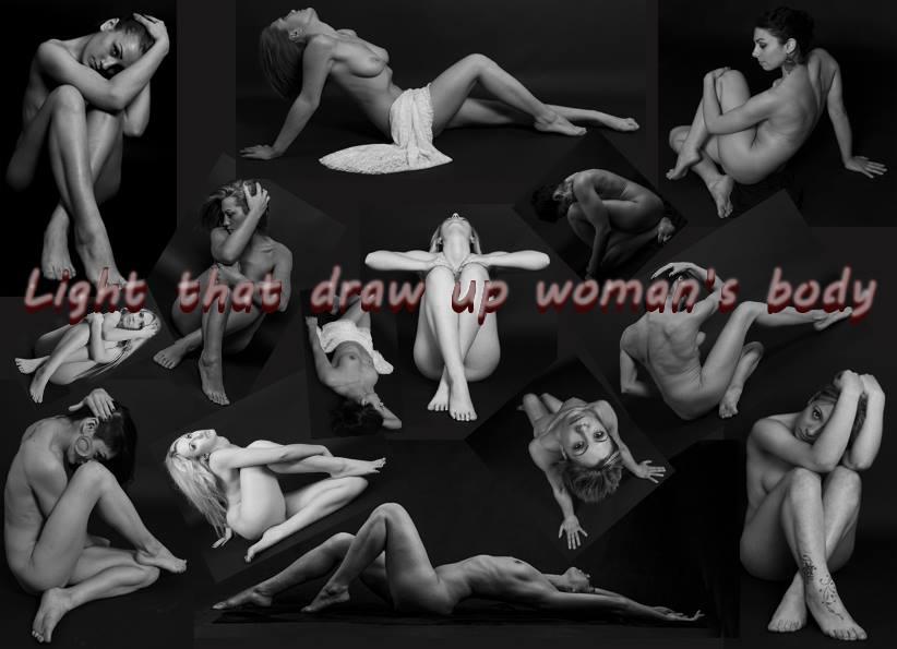 Light that draw up woman's body