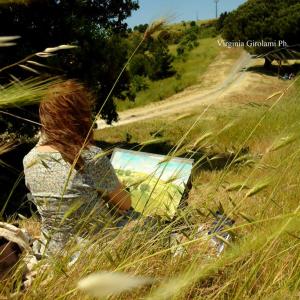 Painting Landscape School in Tuscany