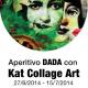 Aperitif Dada whit  Kat Collage Art 