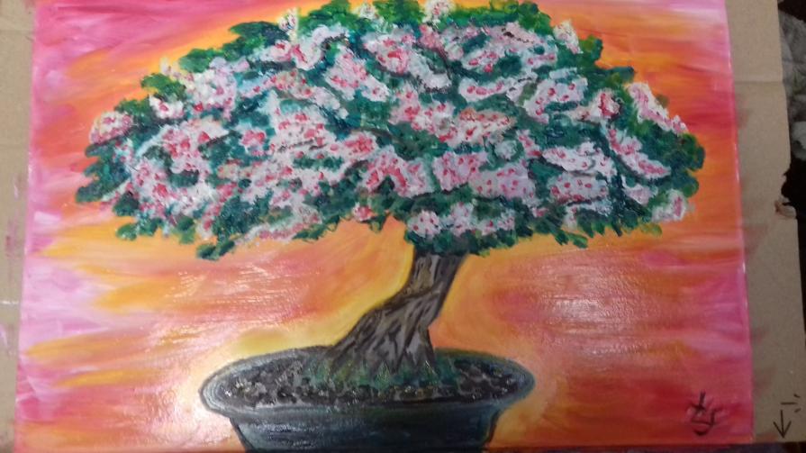 Fauvism Bonsai Tree Vitality