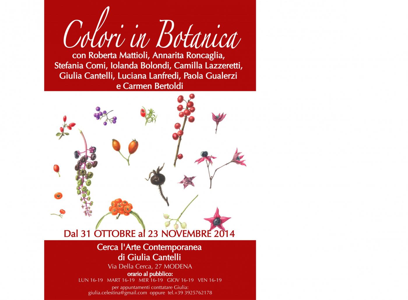 COLORI IN BOTANICA