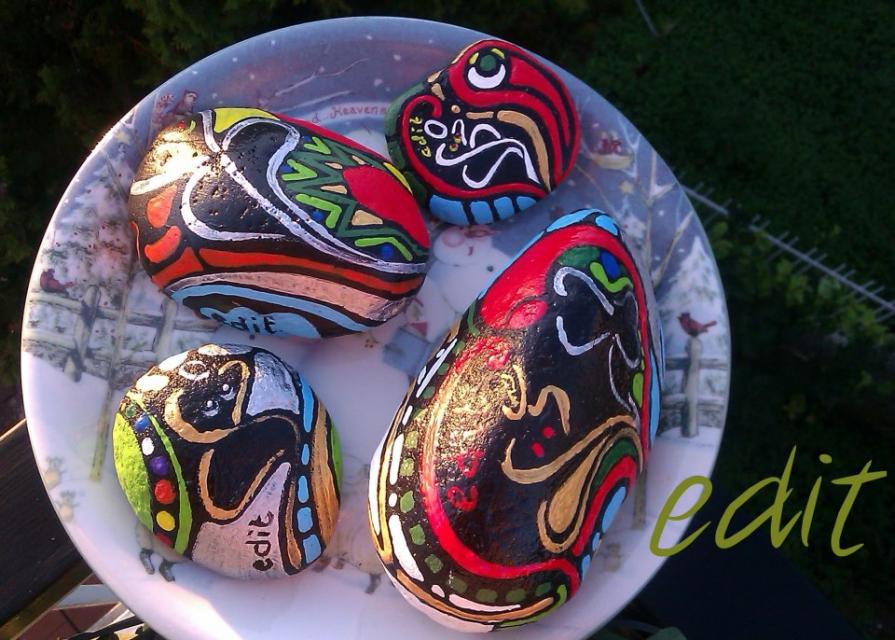 Painted stones