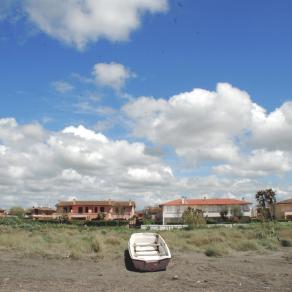 Spring on a solitary beach