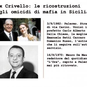 LE RICOSTRUZIONI DEGLI OMICIDI DI MAFIA.