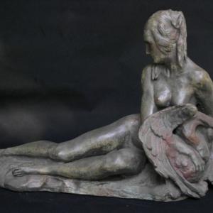 Leda and the Swan, 1982 , bronze 1-20