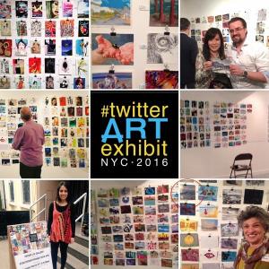  Carla Strozzieri partecipa a Twitter Art Exhibit, 2016, mostra d'arte, a New York, NY.