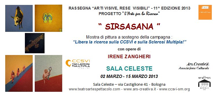 Invito Mostra personale di Irene Zangheri in Sala Celeste