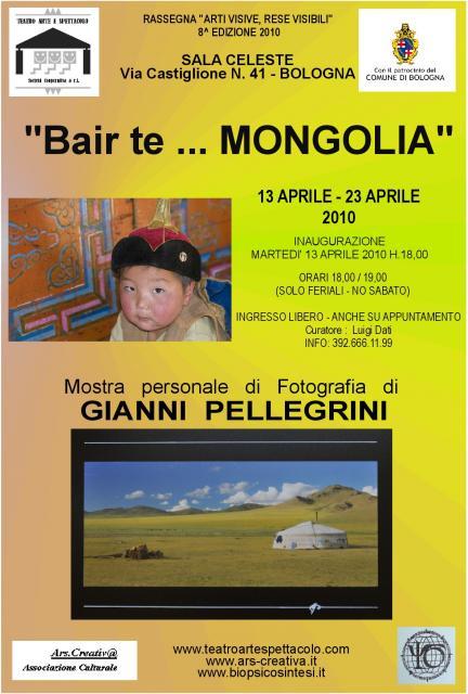 Locandina Mostra Gianni Pellegrini Sala Celeste Bologna