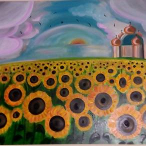 Campo di girasoli in Ucraina