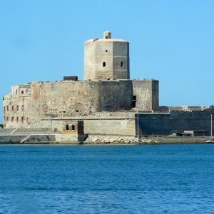 Italy. Sicily, Trapani blue salt