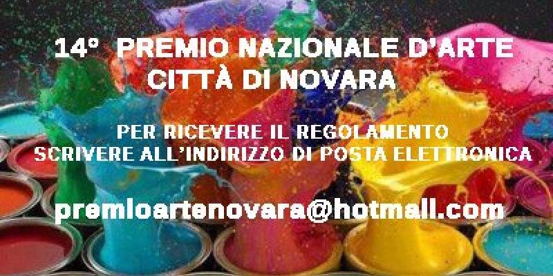 SAVE THE DATE: IL  19 OTTOBRE 2014 SCADONO LE ISCRIZIONI  PREMIO NAZIONALE D’ARTE CITTA’ DI NOVARA