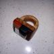 Wooden rings colored