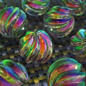 Twisted Glass Beads