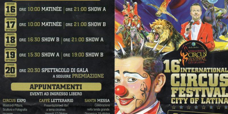 16° Festival Internazionale del Circo Città di Latina