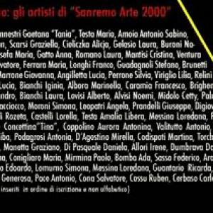 Collettiva Internazionale sanremo arte 2000 in concomitanza con il Festival della canzone Italiana.