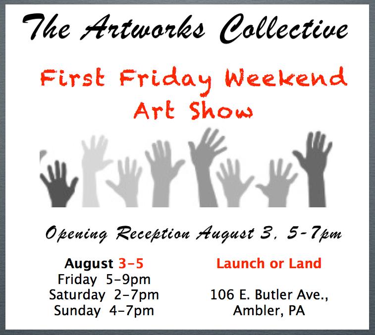 Carla Strozzieri participates in the group "Artworks Collective" weekend show in Ambler, PA.