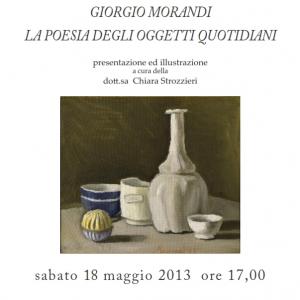 Conference Giorgio Morandi "The poetry of everyday objects"