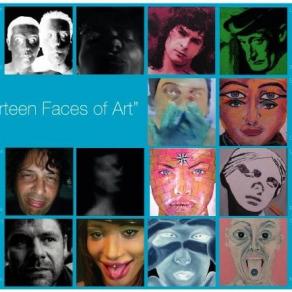 Locandina Mostra Collettiva Fourteen Faces of Art in Sala Celeste Bologna