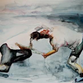 Wrestling in Watercolor