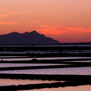 Italy. Sicily, Trapani blue salt