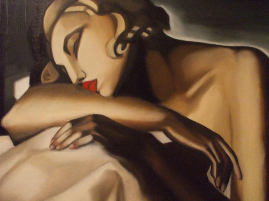 la dormeuse (copia opera T. de Lempicka) 2009