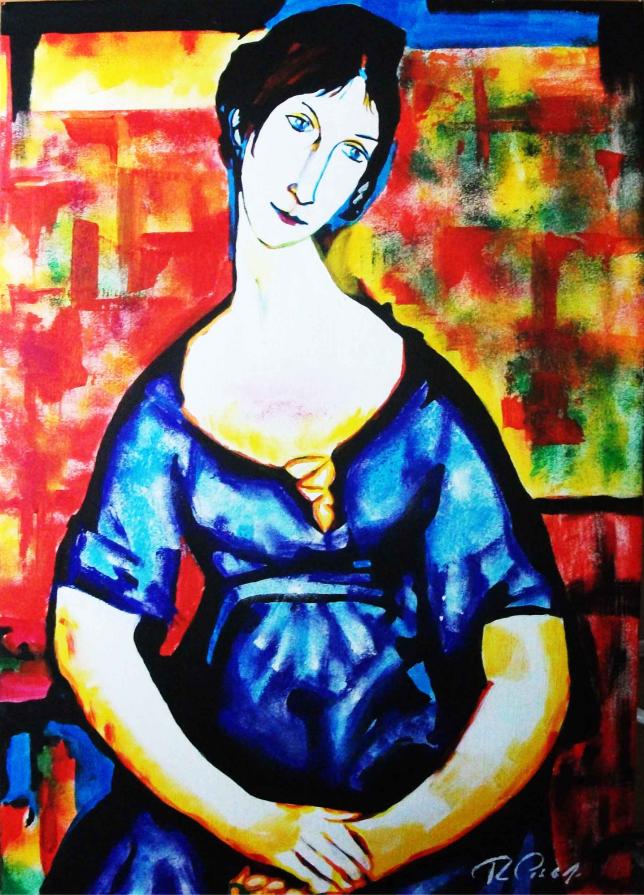 ELSA ZYLBERSTEIN - BLUE DRESS