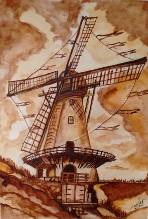 Dutch Windmill - 2015 by Eurico Haan