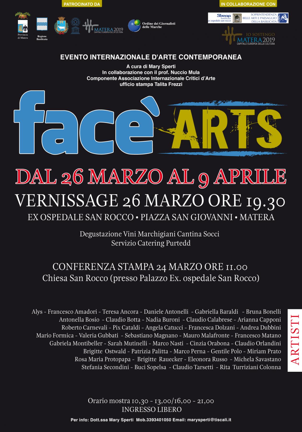 FACE'ARTS MATERA 2016