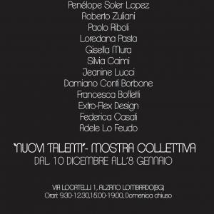 "NUOVI TALENTI"-MOSTRA COLLETTIVA