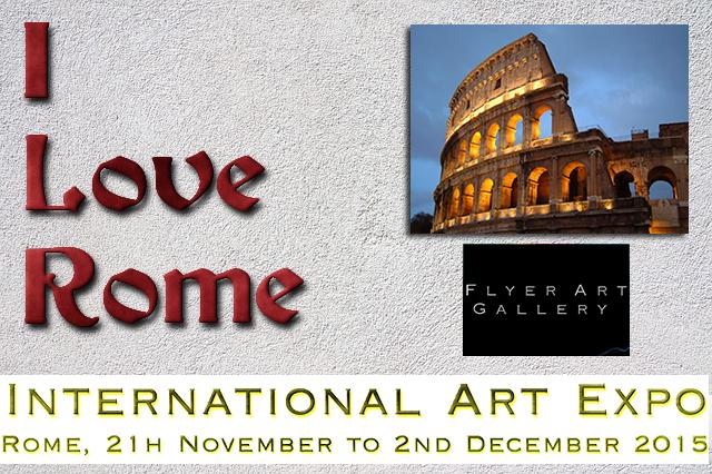 I LOVE ROME - INTERNATIONAL ART EXHIBITION - ROME - FLYER ART GALLERY