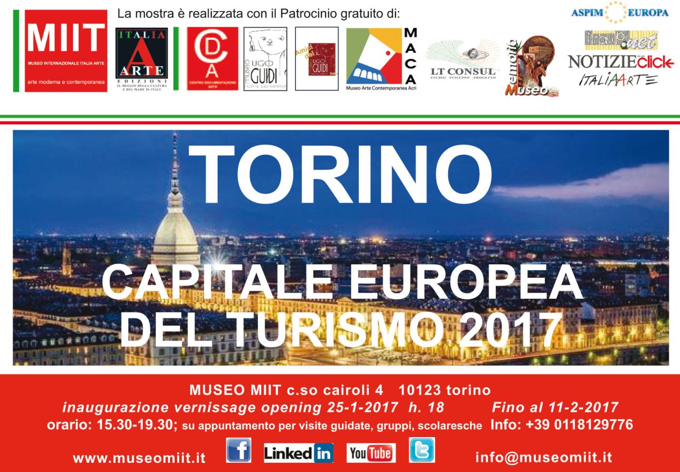 Torino capitale europea del turismo 2017