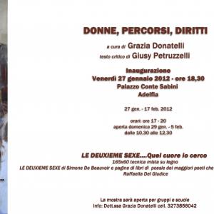 DONNE PERCORSI DIRITTI 2012