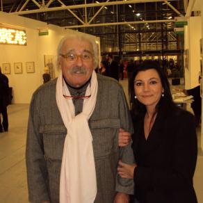 Barbara Ghisi con il Maestro Concetto Pozzati.