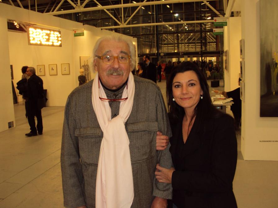 Barbara Ghisi con il Maestro Concetto Pozzati.