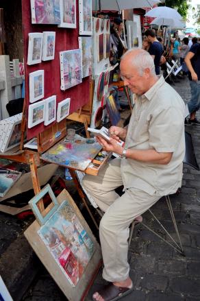 Art Workshop at Montmartre. Scene 4.1_At a work