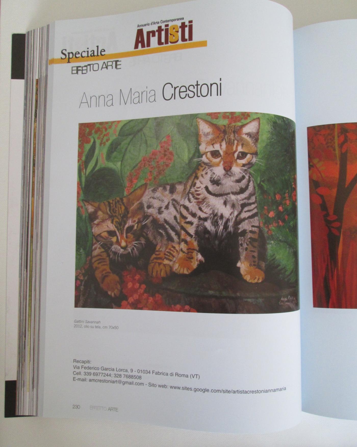 "Gattini Savannah" - Olio su Tela 70 x 50 - Tecnica Pennello anno 2012