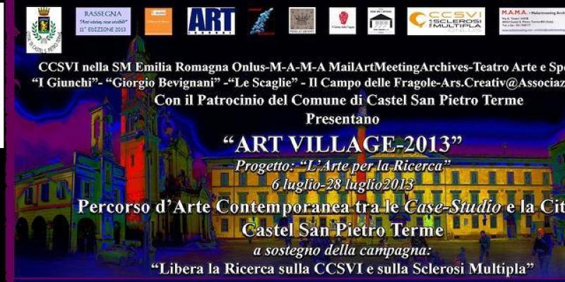 Art Village 2013, per il progetto "L'Arte per la Ricerca"