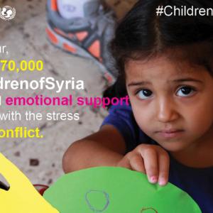 Help children in Syria, with UNICEF & Celeste Prize