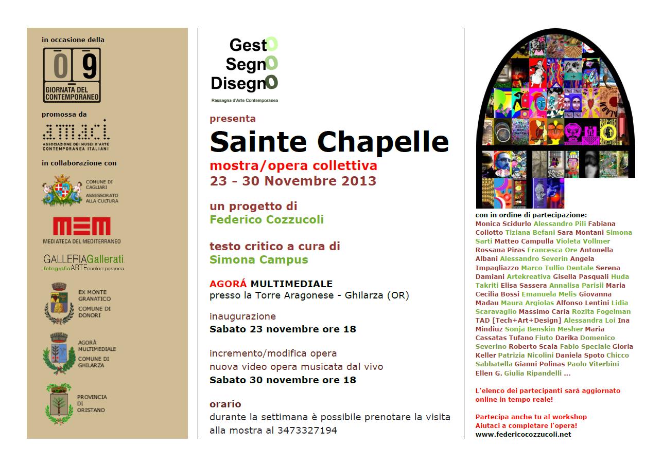 Sainte Chapelle group exhibition/work